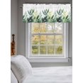 thumbnail image 3 of Green Leaves Curtain Valances for Windows, Summer Botanical Tropical Plants Leaf Kitchen Valance Window Treatment, Light Filtering Block Curtains for Bathroom/Bedroom/Living Room 60'' x 18'', 3 of 9