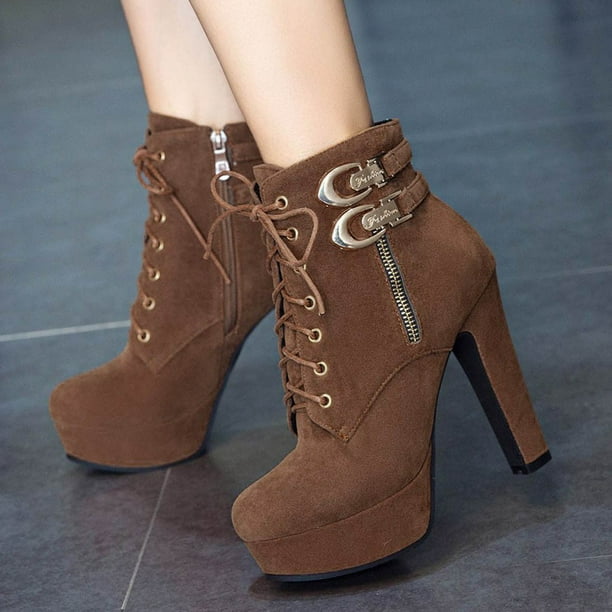 Platform heel deals booties