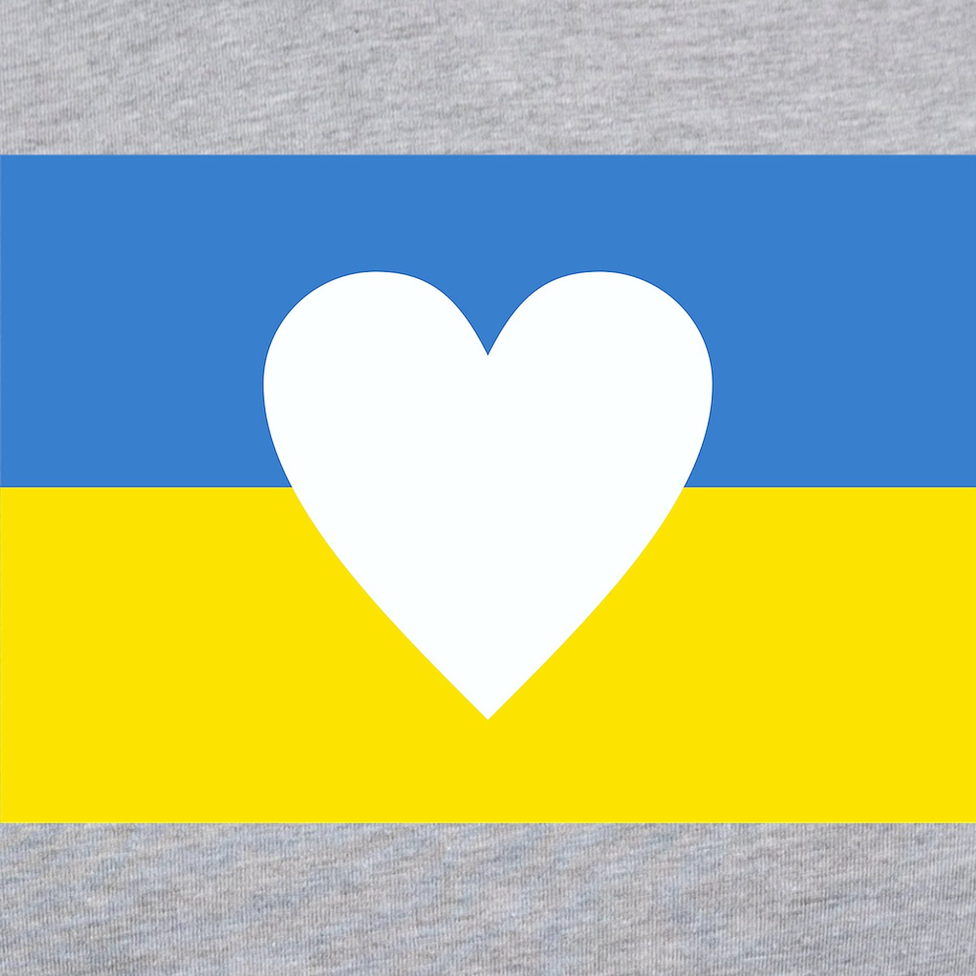 CafePress - Ukraine Heart Long Sleeve T Shirt - Womens Baseball Tee