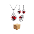 thumbnail image 1 of Collar con Colgante Corazón y Circonia en Caja de Rosas Belug Rojo, 1 of 5
