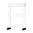 thumbnail image 1 of yingyy Black 3 Tier Storage Cart With Rotatable Wheel For Home Organization Versatile White,3 layers 15cm, 1 of 6
