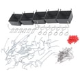 thumbnail image 4 of Pegboard Accessories Organizer Set, Alloy Nickel Plated Pegboard Hooks Assortment Non Rust 114Pcs  For Garage For Storage, 4 of 8