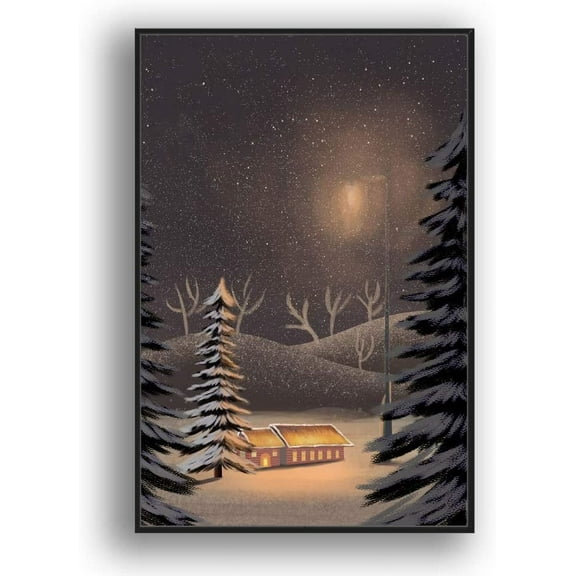 IDEA4WALL Framed Canvas Wall Art for Living Room, Bedroom Flow in The Dream Canvas Prints for Modern Home Decoration Ready to Hang