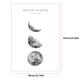 thumbnail image 5 of Pintura de la luna Colgante de pared sin marco Pintura de la fase de la luna Imagen de la pared Decoración de la sala de estar, 40x50cm, Tipo D kenally HA004016-09B, 5 of 6