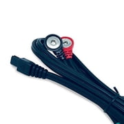Compex Compatible Replacement Lead Wires, 4 Pack, Compex Compatible Snap Connectors