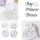 thumbnail image 3 of Vestido de princesa para perro, falda de encaje brillante con lazo bordado, ropa para mascotas, para boda, fiesta de cumpleaños, ropa para gato, 3 of 7
