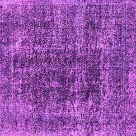 Ahgly Company Indoor Square Oriental Pink Industrial Area Rugs, 7' Square