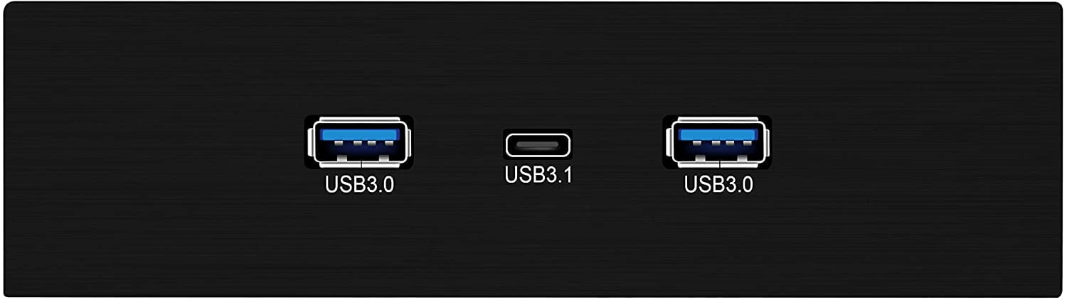 avec QC 3.0 à Chargement Rapide EZDIY-FAB Concentrateur USB 3.1 Gen2 10Gbps 5.25 et Port Type-C 