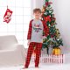 thumbnail image 3 of Conjuntos de pijamas familiares a juego para niños Pijamas navideños con camiseta de manga larga y pantalones Ropa de estar por casa - 3-4 años, 3 of 5