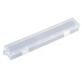 thumbnail image 2 of Transparent Plastic Pen Box, Rectangular Stationery Storage Case with Secure Clip Lid, Multi-Compartment Pencil Organizer, Durable Office and Home Desk Supply Holder, 2 of 4
