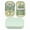 SET110-Green, variant on 14 Piece Deluxe Manicure & Pedicure Set Pink And Blue Stainless Steel Nail Scissors, Clippers, Ear Digging Spoon for Men & Women