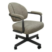 Swivel Metal Dining Caster Chair M-70 - Hemsath Driftwood - Grey