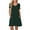 Dark Green, variant on ANYJOIN Women's Summer Casual Dresses V Neck Short Sleeve Swing Dress with Pockets