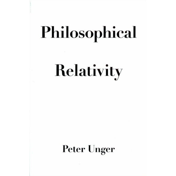 Philosophical Relativity, (Paperback)