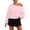 Pink, variant on Hurxie Womens Oversized Sweatshirt Long Sleeve Off The Shoulder Pullover Casual Comfy Fall Outfits Pink,2XL