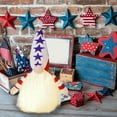 thumbnail image 7 of Qocolhg Lighted up Patriotic Gnomes Decorations 4th of July Swedish Tomte Gnomes Plush Dwarf Figurines Red White and Blue Stars and Stripes Elf Table Ornaments for Veterans Independence Memorial Day, 7 of 7