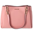 thumbnail image 4 of Michael Kors Women's Leather Triple Gusset Shoulder Bag Pink, 4 of 10