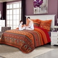 thumbnail image 4 of VAPUTAR Cotton Quilt King Size Bedding Set - 3 Pieces King Quilt Bedding Set, Boho King Size Quilts, Lightweight Reversible Coverlets Bedspreads for Farmh, 4 of 9