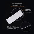 thumbnail image 3 of Uxcell 5 Packs 22mm HD Anti Scratch High AL Tempered Glass Smart Watch Glass Screen Protectors, 3 of 6