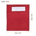 thumbnail image 2 of Unique Bargains 3 Slots Chair Pockets for Classrooms, 2pcs Classroom Chair Pockets, Red/Orange, 2 of 5