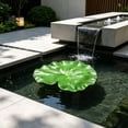 thumbnail image 4 of Dongrere 10 Pcs Artificial Floating Lotus Leaf, Fake Water Lily Pad, Fake Lotus Leaves for Pond Basin Fountain & Patio Water Feature Landscape Decor, 7.1 Inch, 4 of 6