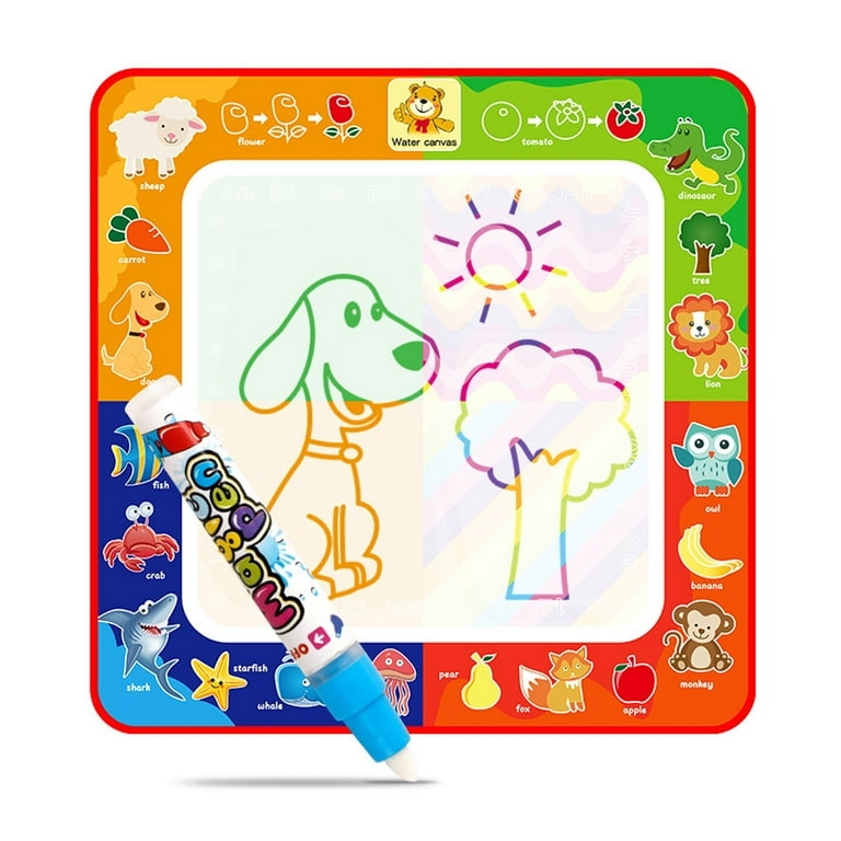 Kids Water Doodle Mat Large Size Animal Themed Compact and Light Parent Child Interactive Water Color Drawing Mat for Creative Play and Learning Walmart