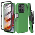 thumbnail image 3 of Thousandgear Compatible for Motorola Moto G Power 5G 2023 XT2311 Holster Case with Built-In Screen Protector, Belt Clip & Kickstand, Lime Camo, 3 of 5