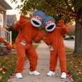 thumbnail image 6 of Family Matching Monster Onesie, Oversized Fleece One Piece Pajamas for Kids, Funny Frog Costume Style Sleepwear with Shoes and Comb, Plush Hooded Loungewear for Home, Halloween and Costume Parties, 6 of 7