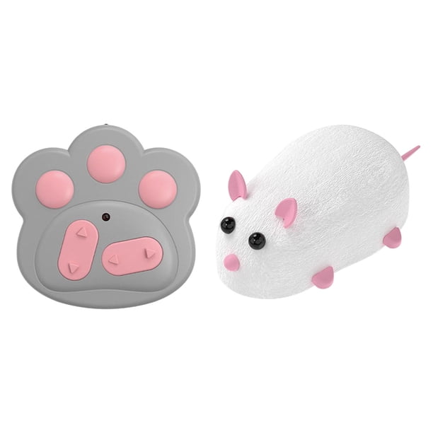 Juguete para gato con control remoto de peluche Persiguiendo Juguete Simulación realista Blanco Jinwen Juguetes para gatos