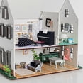 thumbnail image 4 of 1 Set Mini Upright Piano and Piano Stool Scene Shooting Props Mini House Decor, 4 of 4