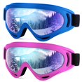thumbnail image 1 of Gafas de esquí Dizywiee X400 UV400 antivaho, paquete de 2, 1 of 7