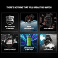 thumbnail image 5 of Carbinox Blaze Smartwatch with GPS, Waterproof IP69K, Rugged Fitness Tracker, 170+ Sports Modes for Android & iOS, 5 of 8