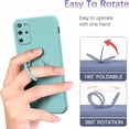 thumbnail image 4 of Compatible with Samsung Galaxy S20 Plus Case with Ring Kickstand Green,for Galaxy S20 Plus Case Silicone Liquid with Soft Microfiber Lining Slim Shockproof Protective Cover (Blue), 4 of 14