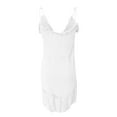 thumbnail image 3 of Women Dresses Plus Solid Sexy Leisure Dresses Loose Sling Sleeveless Fashion Dresses White Trendy Skirt Size S, 3 of 5