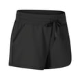 thumbnail image 1 of Pantalones cortos de yoga de cintura alta para actividades al aire libre, ocio, para correr, fitness, deportes, pantalones de tres puntos para mujer, 1 of 6