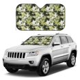 thumbnail image 2 of Fuzoiu Hawaii Palms Print Car Windshield Sunshade,Foldable Reflective Sun Visor,Windshield Sun Shade,UV Rays Sun Visor Shade,Auto Front Sun Shield Shade-Medium, 2 of 8