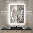 thumbnail image 4 of Double-layer LED Bathroom Mirror 24x32 Inch,Wall Mirrors with Anti-Fog Vanity Mirror ,Shatter-Proof,Memory Makeup Mirror with LED Lights, 4 of 9