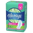 thumbnail image 3 of Always Ultra Thin Pads Size 2 Long Absorbency Scented with Wings, 40 Count, 3 of 12