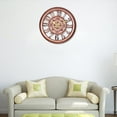 thumbnail image 4 of Rose Gold Vintage Wall Clock 11 Inch Round Quartz Clock for Home Office Timekeeping, 4 of 8