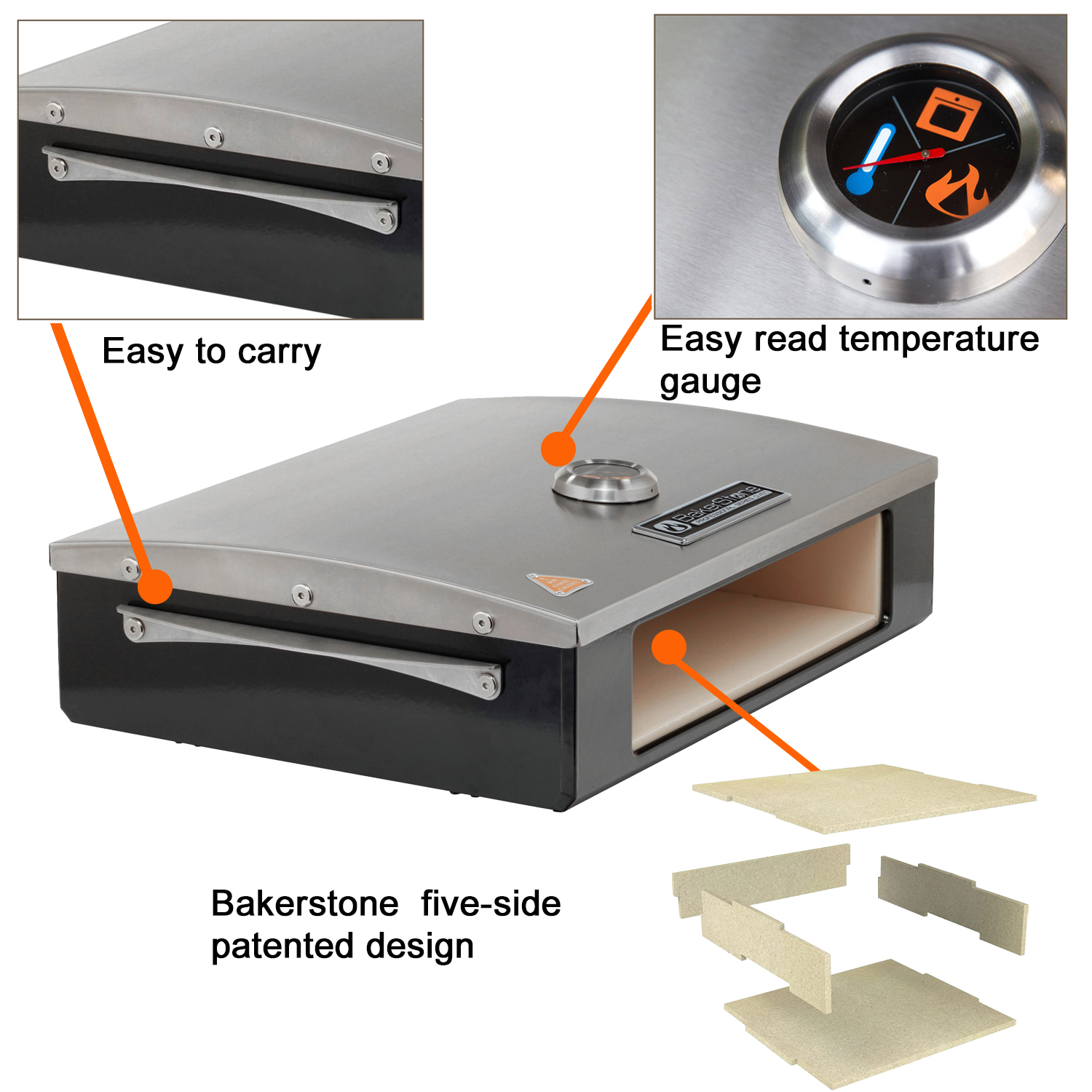 BakerStone Professional Series Grill Top Pizza Oven Box - image 2 of 7