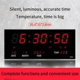 thumbnail image 2 of Reloj electrónico con calendario LED Reloj de pared digital Alarma Sonando cada hora Relojes de mesa de temperatura Inicio, 2 of 5