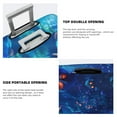 thumbnail image 3 of Kdxio Deep Sea Glowing Fishes Pattern Luggage Cover for Travel,Elastic and Durable,Fits 18-32 Inch,Anti-Scratch Suitcase Protector-No luggage included, 3 of 5