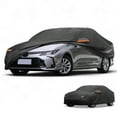 thumbnail image 1 of Funda para Coche Impermeable Unique Bargains para Todas las Climas Protección Solar Lluvia Cubierta Exterior Completa para Toyota Corolla Película de Aluminio Negra con Franjas Reflectantes, 1 of 1