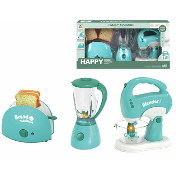 Set Juguete Electrodomésticos Cocinita Licuadora Tostador Batidora