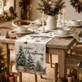 thumbnail image 3 of Sm:)e Green Cedar Tree Eucalyptus Christmas Table Runner, 13 x 72 Inch Farmhouse Table Decor, Universal for Winter Indoor Outdoor Kitchen, Home & Party Decoration, 3 of 7