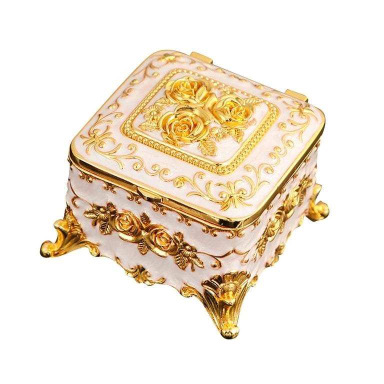 Amazon.com: Vintage Jewelry Box, Red Wooden Jewelry Box with