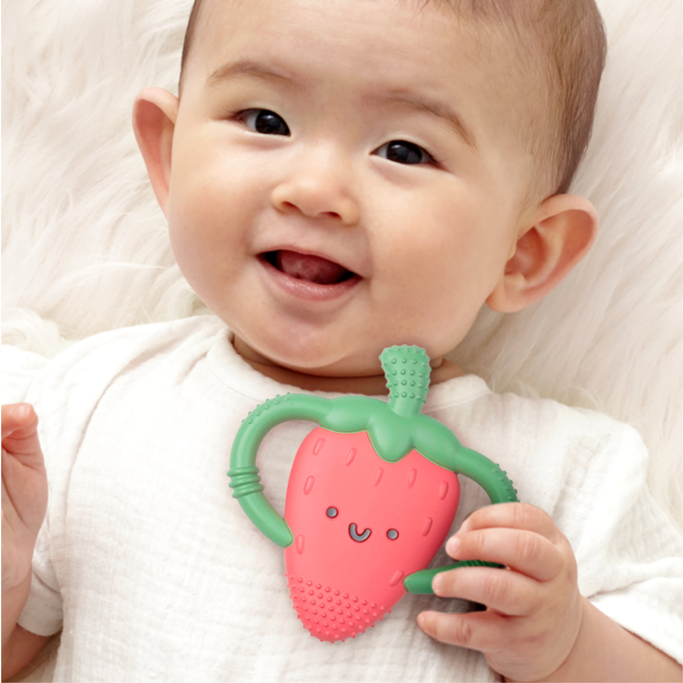 Itzy Ritzy Chew Crew Strawberry Teether