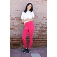 thumbnail image 4 of GS4LESS Women's One Size High Waist Comfort Leggings for Yoga, Sports and Workout, Pink, 4 of 5