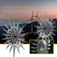 thumbnail image 3 of Nuevo Molino de viento de Metal 3D único y mágico, adecuado, gira fácilmente, giradores de viento, escultura cinética de viento para exteriores, césped, 3 of 5