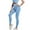 Sky Blue, variant on Utoimkio High Waisted Yoga Leggings for Women Summer Tummy Control Workout Athletic Running Yoga Pants for Women